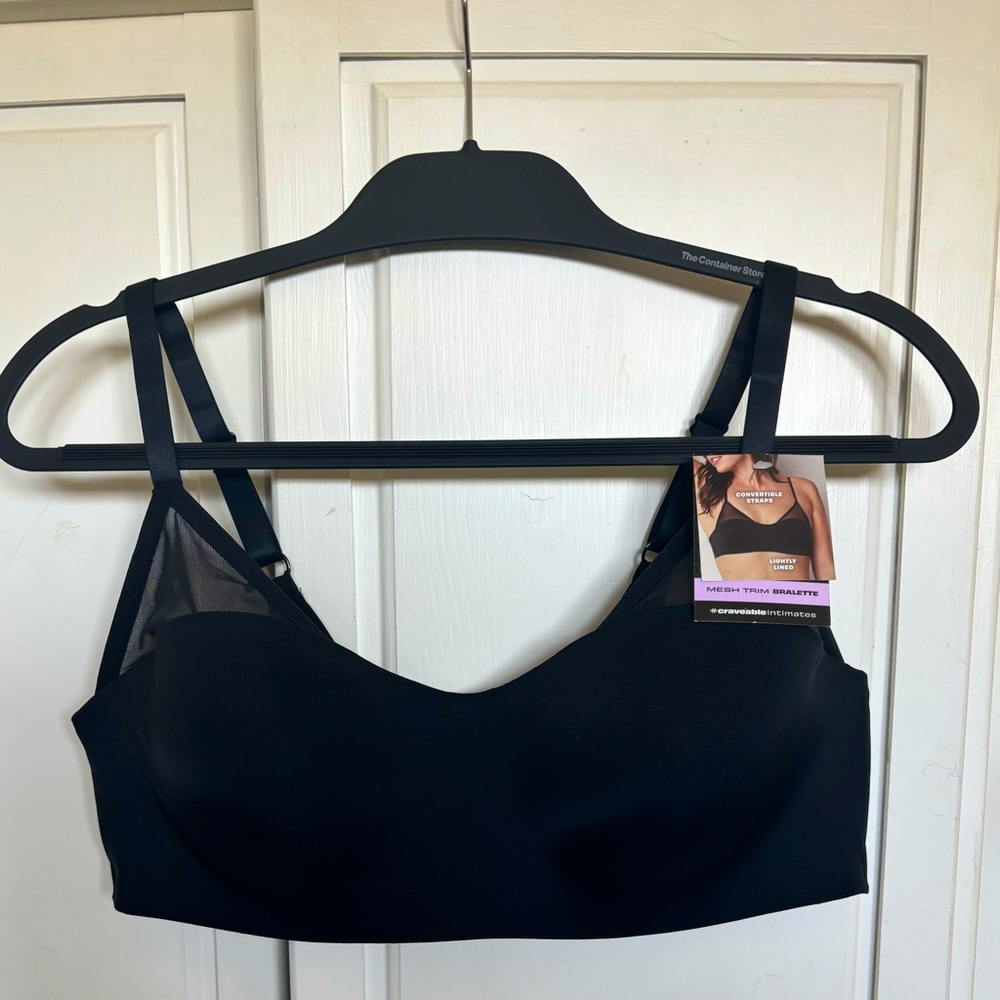 Maidenform Wireless Black Bra size XXL
